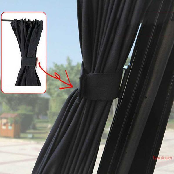 

2 pcs car uv protection sun shade curtains sides window visor mesh cover shield