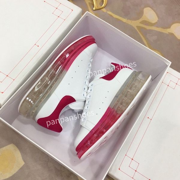 

designers sneaker casual shoes white black leather velvet trainers mens women flats lace up platform sneakers size35-45