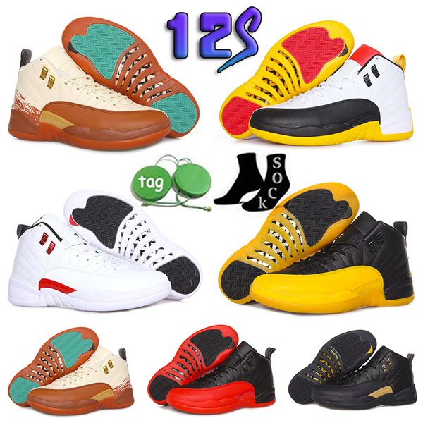 

jumpman 12 12s men basketball shoes muslin stealth floral black taxi hyper royal playoffs reverse flu game mens trainers sports sneakers