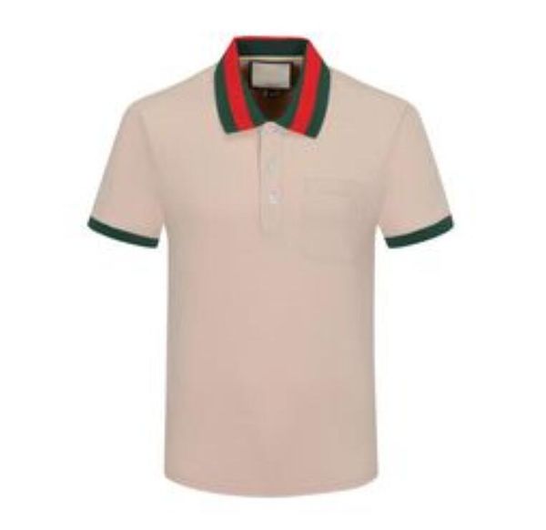 

mens polos shirts men fashion tees classic multiple color lapel short sleeves plus embroidery business casual cotton breathable casual allig, White;black