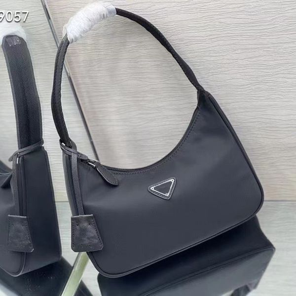 

fashion luxurys designer handbag of woman hobo half moon bags armpit mini tote bag classic multicolor nylon shoulder crossbody bag have box