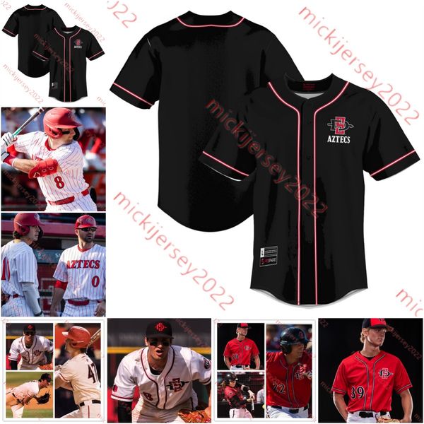

tony gwynn san diego state aztecs baseball jersey tj fondtain troy melton jacob flores chris canada kelena sauer ricky tibbett custom sdsu j, Black
