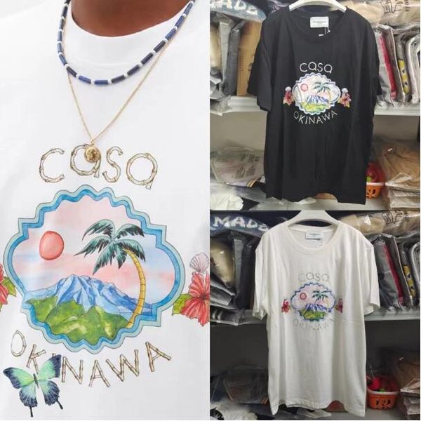 

2023 print t-shirt men's plus tees women fashion casual t shirts tee, Black;brown