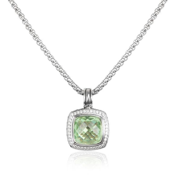 

women pendant 14mm necklace zircon necklace for ladies fashion copper jewelry banquent accessories gift, Silver