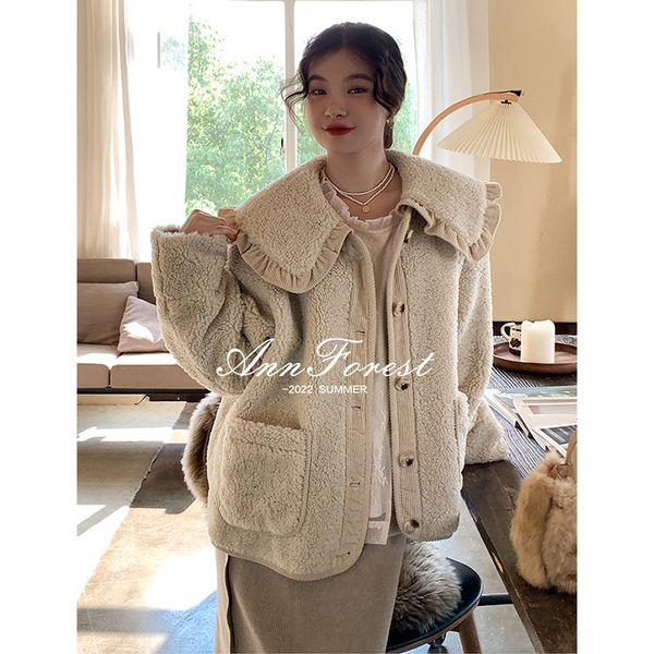 

women s jackets autumn winter women coat thick and warm korean fashion casual office ladies overcoat chic kawaii outerwear female 230208, Black;brown