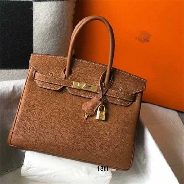 

herme birkin 5a bags togo leather size 25 30 35 brown gold buckle and silver