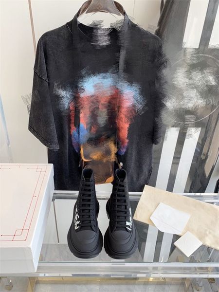 

2023 designer casual dress shoes leather luxury colorful quality high-shoes calfskin women men ladies size sneaker style shoe, Black