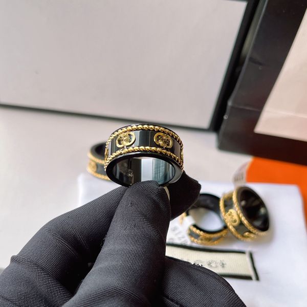 

fashion exquisite wedding ring for womens and men popular brand letter designer ring 18k gold plated classic quality jewelry accessories sel, Silver