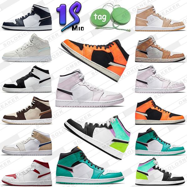 

jumpman 1 mid basketball shoes 1s men women linen armory navy bred light smoke grey shadow hyper royal fearless unc mens trainers sports sne