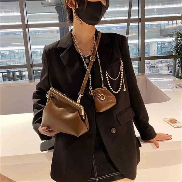 

12% off handbag 2023 new bag version female solid color messenger high-end