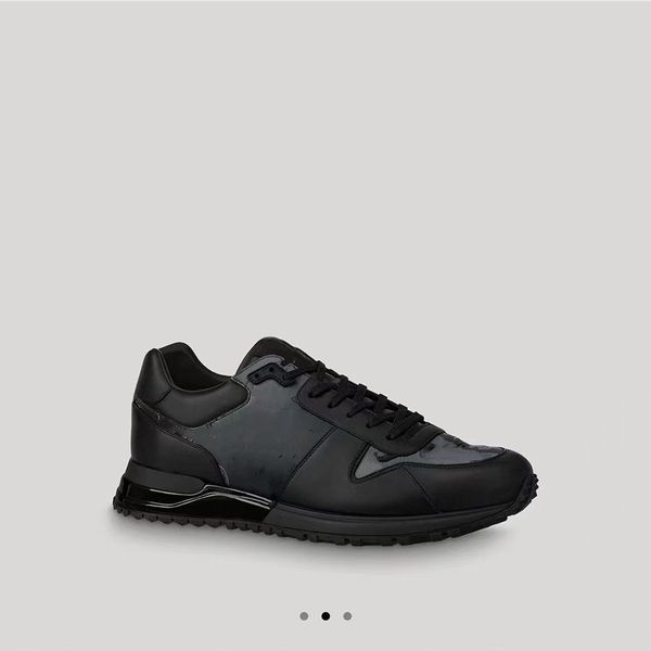 

run away sneaker calf leather rainbow luxury shoe classic runner shoes hand-finished technical rubber casual sneakers hujhy00000002, Black