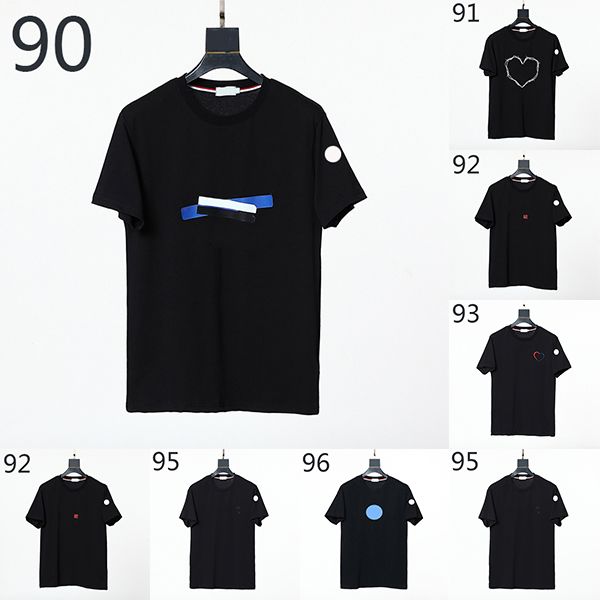 

designer mens graphic tees luxury women t shirts monclair summer fashion trend pure cotton breathable short-sleeved t-shirts size s-xl, White;black