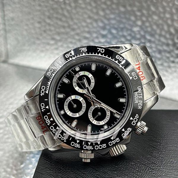 

automatic mechanical mens watches sapphire glass 40mm sky blue solid clasp montre luxe waterproof movement wris l9ii#, Slivery;golden