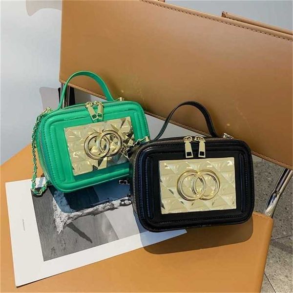 

22% off handbag 2023 new bag women's mirror small square ling lattice chain portable box shoulder messenger