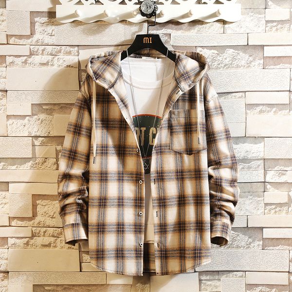 

men s hoodies sweatshirts korea style casual cardigan 2023 spring autumn rock punk hoodie plaid sweatshirt men s fleece hip hop streetwear c, Black