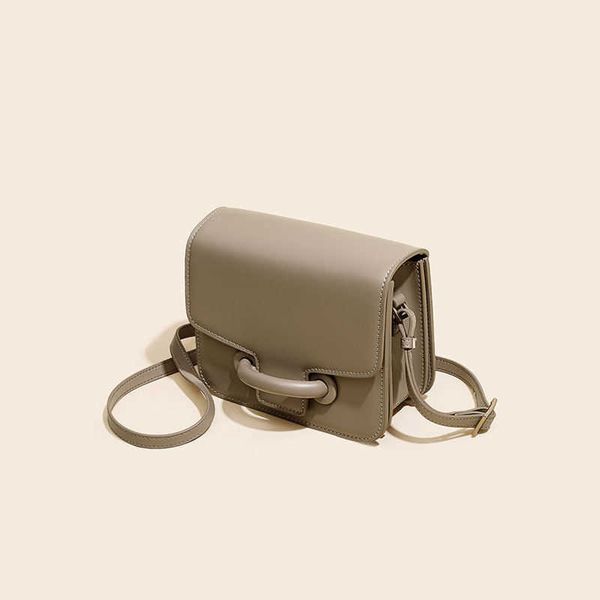 

city bag simple niche 2021 new tofu bag one shoulder messenger versatile commuter bag leisure fashion leather women's bag audn