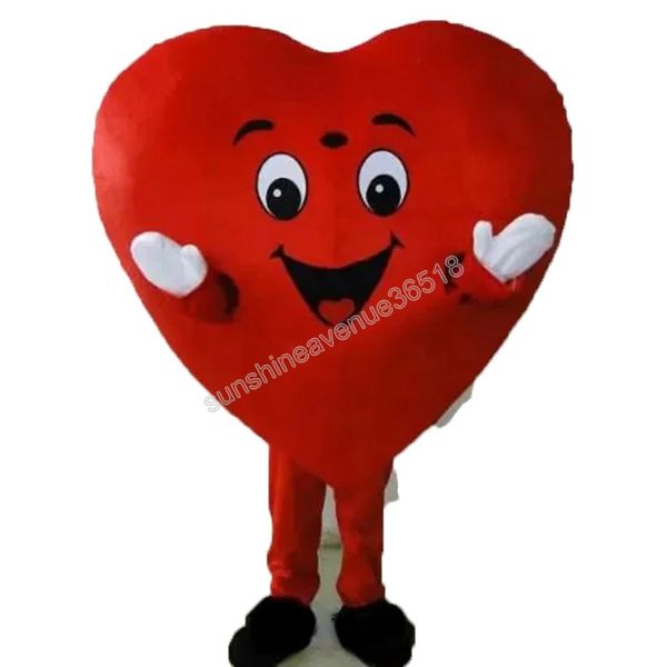 

custom red heart mascot costume cartoon anime theme character carnival adults size christmas birthday party outdoor outfit suit, Red;yellow