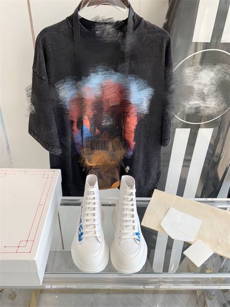 

2023 designer casual dress shoes leather luxury colorful quality high-shoes calfskin women men ladies size sneaker style shoe size35-45 sy22, Black