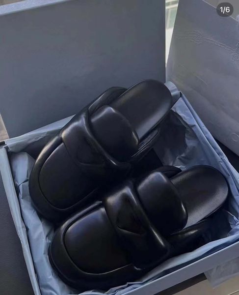 

shop new slippers fashion women's sandals leather slippers goodquality elling style summer leather slippers 2023, Black