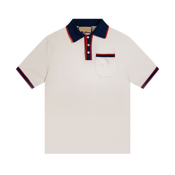 

23 mens fashion polo shirt luxury italian men designer clothing short sleeve fashion men summer t-shirt european size xs, White;black