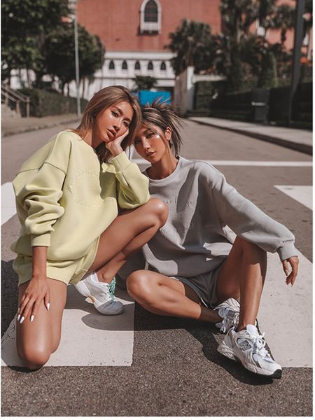 

women's tracksuits women tracksuit spring autumn two piece short sets casual long sleeve sweatshirt sportswear pant suit female outfits, Gray