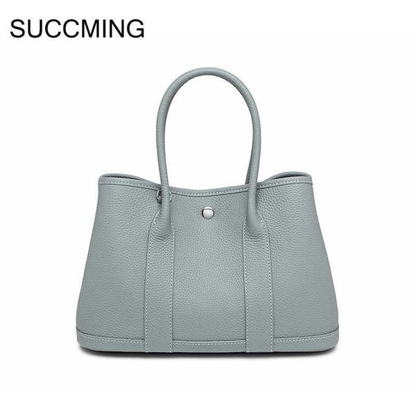 

herme garden party bags online storehome h leather women's large capacity bucket one shoulder handheld tote bridal wedding cow skin