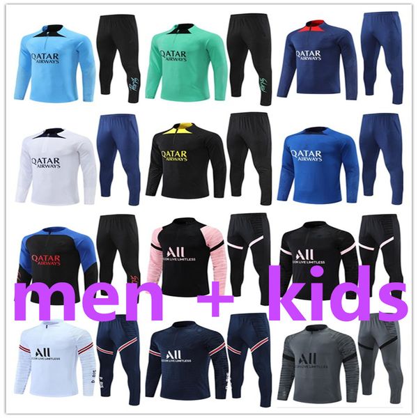 

21 22 23 psgs paris jerseys maillot maglia camisetas tracksuits training chandal mbappe kit survetement foot tuta retro futbol soccer footba, Black;yellow