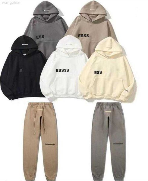 

mens ess clothing 2023men women fashion e ssentials sport hoodies fogtf ear of god chest letter high street hoodie hip hop plus velvet, Black