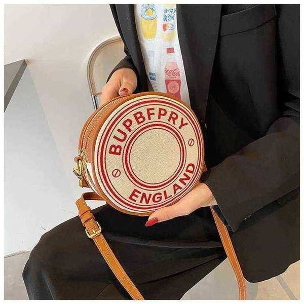 

32% off handbag 2023 new bag canvas small round portable shoulder messenger fashionable personalized printed letter women's