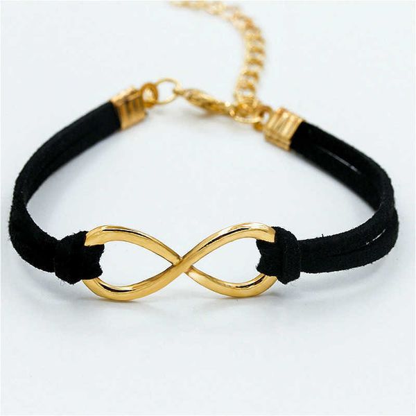 

bracelet designer for women s s 2019 new european punk fashion retro 8 cross leather cuff women's gift men's jewelry, Golden;silver