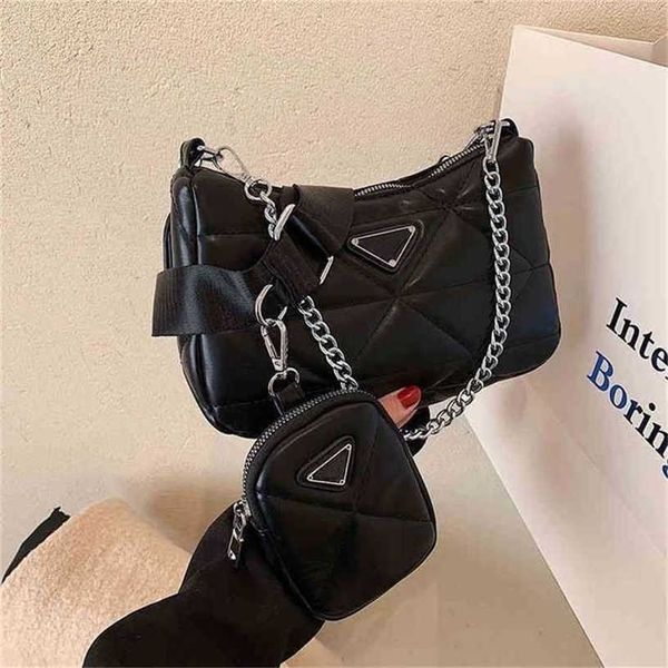 

12% off handbag 2023 new bag trend three in rhombic lattice chain korean version red underarm