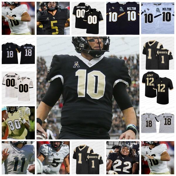 

football jerseys custom ncaa ucf knights football jerseys mckenzie milton isaiah bowser ryan o'keefe josh celiscar johnny richardson je, Black;red