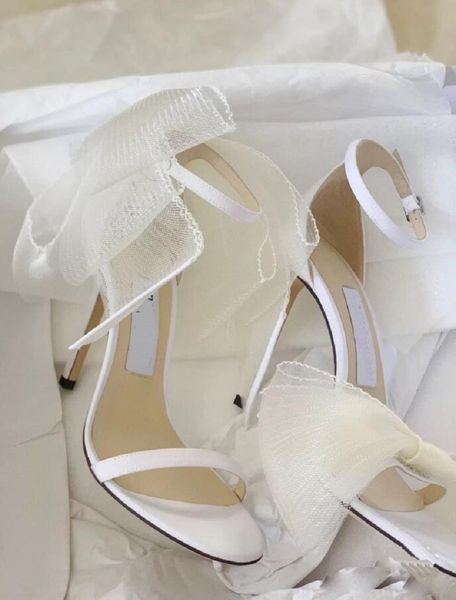 

summer aveline shoes sandals women high heels mesh bow-embellished grosgrain sandal sandalias exquisite stiletto-heel wedding party dress ev, Black