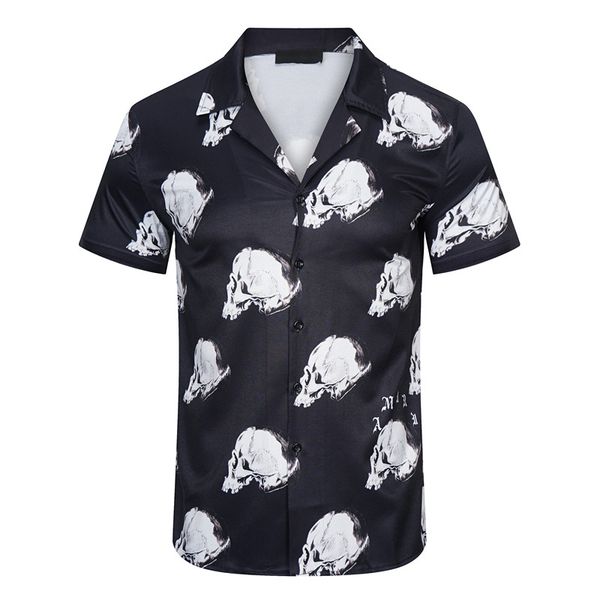

2023 designer shirt mens fashion geometric letter bowling shirt hawaiian casual shirt men slim fitting short sleeve versatile t-shirt, White;black