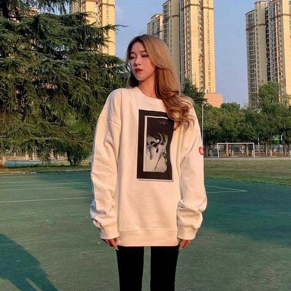 

men's hoodies sweatshirts 22ss face patch printing cavempt hoodies men women eu size 100 cotton cavempt pullover hip hop autumn winter, Black