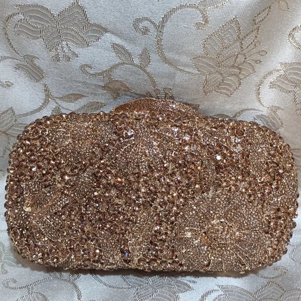 

evening bags 100 handmade luxury hollow out diamond women clutch xiyuan ladies crystal es party handbags 230208