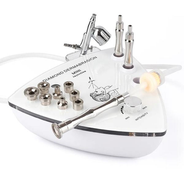 

professional portable microdermabrasion 9pcs tips blackhead removal device machine