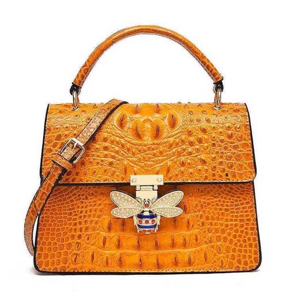 

22% off handbag 2023 new bag straight crocodile pattern women's style atmospheric hand simple texture messenger