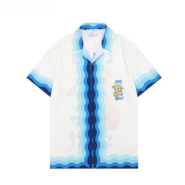

23 luxury mens casual designer hawaiian shirts stripe t shirt fashion print shirt brand spring autumn slimming the most fashionable clothing, White;black