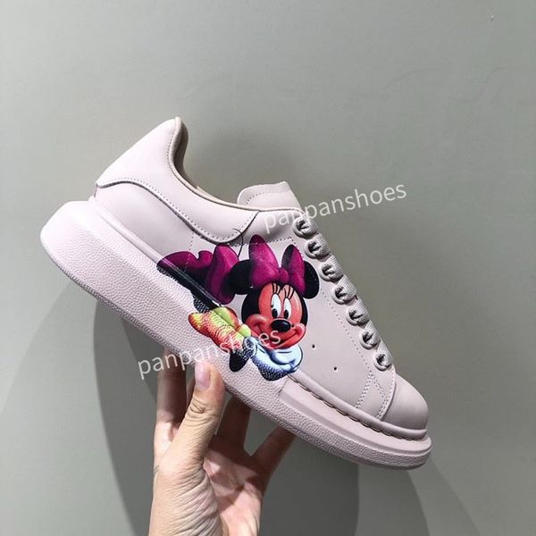 

2023 luxury designer women men casual dress shoes patchwork sneakers runway platform wedges round toe lace up mens loafers, Black