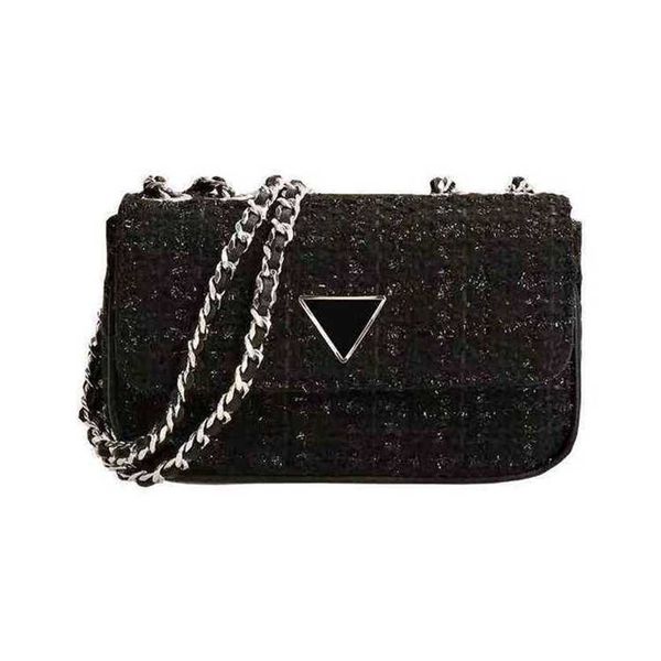 

32% off handbag 2023 new bag guangzhou women's korean version exquisite nylon woven fabric chain flip messenger