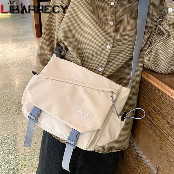 

evening bags panelled designer ladies shoulder bag fashion letter design women crossbody bags nylon school bag for teenagers sac g230208