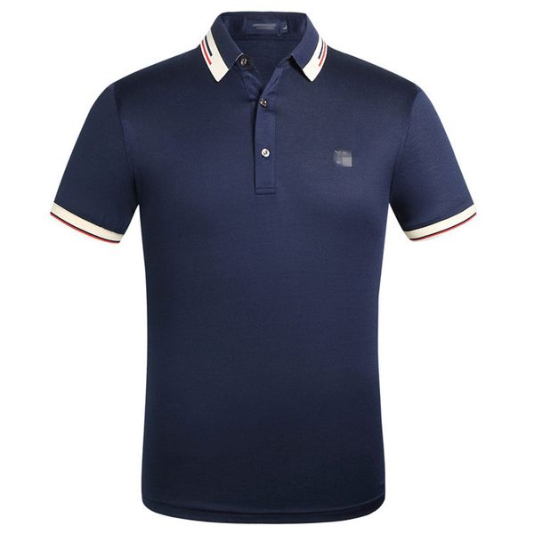 

men's t-shirt fashion designer cotton polo shirt lapel short sleeve shirts business men t-shirts large t-shirt size m--3xl 9srvb, White;black