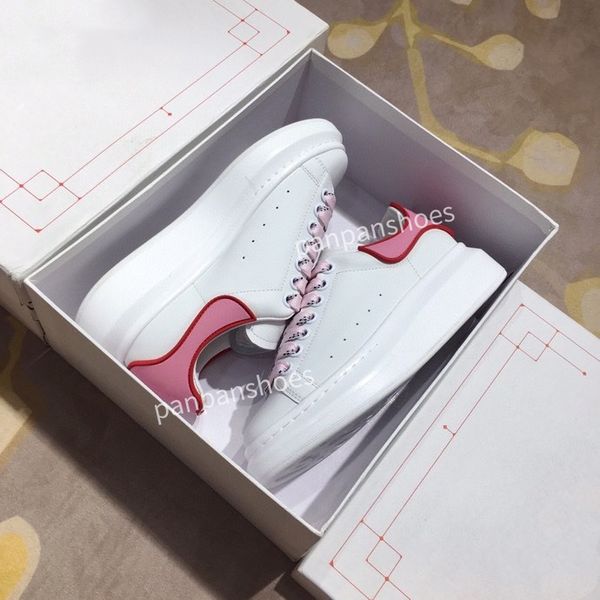 

men women casual shoes designers sneaker reflective fashion genuine leather velet platform flat mens trainers size34-45, Black