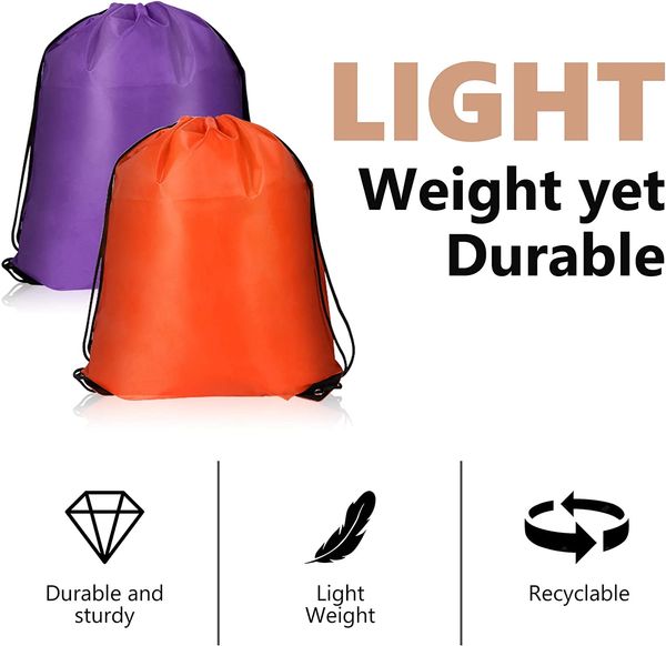 

2pcs drawstring backpack bags black gym bulk cinch tote sackpack sack bulk string bag backpack storage bag for party gym sports shopping