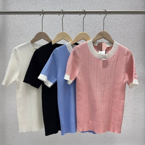 

212 2022 runway spring summer brand same style sweater long sleeve crew neck fashion clothes black pink blue qian, White;black