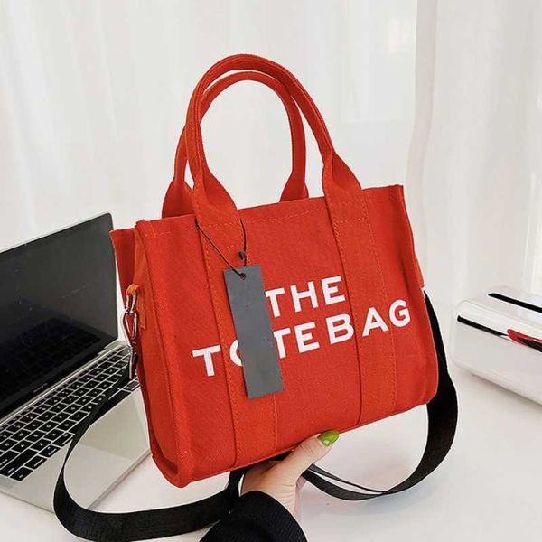 

the tote bag women's new fashion printed letter canvas handbag luxury brand shoulder crossbody s shopping classic 2022