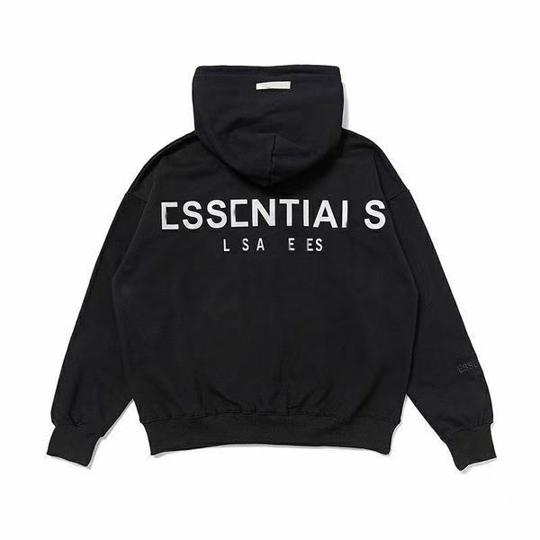 

men's women's hoodie reflective long sleeve wool hoodie designer sweatshirt fashion street couple, Black