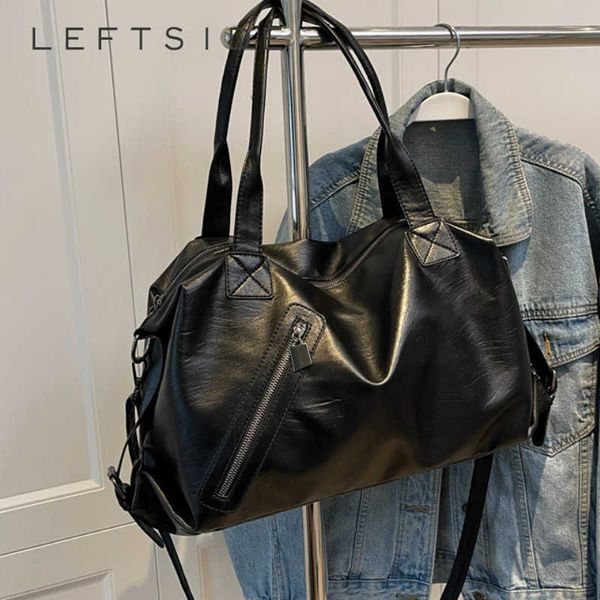 

hbp solid color simple high capacity big pu leather shoulder bags for women 2023 the latest handbags travel crossbody bag