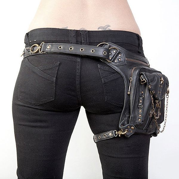 

waist bags vintage steampunk bag steam punk retro rock gothic retro bag goth shoulder waist bags packs victorian style women men leg bag t8